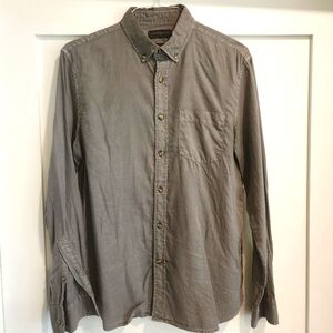 Banana Republic Factory Mens Lightweight Garment Dyed Cotton Button Down Medium